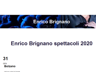 Enrico Brignano - Sito ufficiale