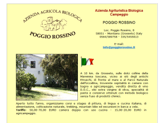 Agriturismo Montiano -Agriturismo Grosseto-Agriturismo Poggio Rossino