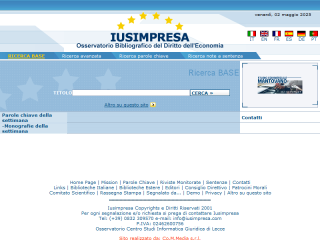 Iusimpresa - Osservatorio Bibliografico del Diritto dell´Economia