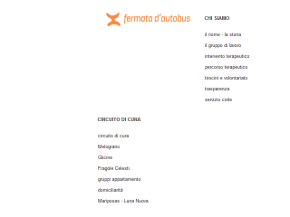 Fermata d´autobus comunità terapeutica