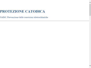 SAIM srl protezione catodica e telecontrollo