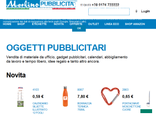 Merlino Pubblicità:gadget, etichette