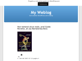 Non temerai alcun male, Rovetta G e Bora Mt Blog