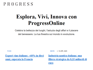 Progress - Portale d`informazione Online