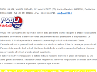 gadget e articoli personalizzati Publi 100 Ferrara