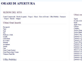 Orari di apertura