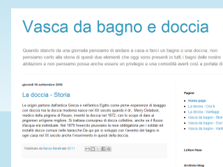 Evoluzione vasca da bagno