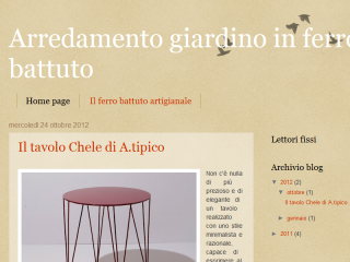 Blog mobile ferro battuto