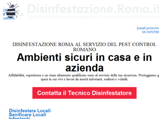 Disinfestazione roma