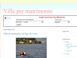 Blog ville ricevimento matrimonio