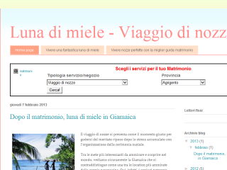 Idee viaggio di nozze