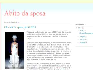 Blog abiti spose