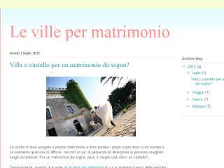 Le migliori ville per matrimoni