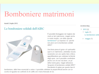 Blog bomboniere solidali per matrimonio