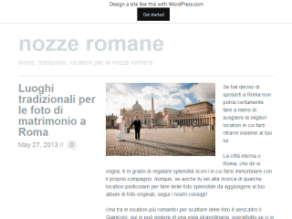 Idee e tradizioni romane sposi