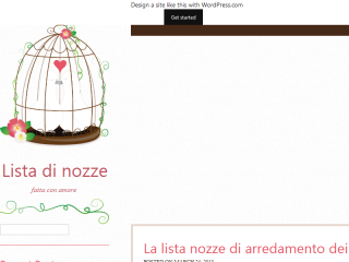 Scegliere la lista di nozze