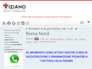Corso Manovre di Disostruzione pediatrica Roma