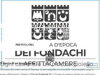 Residenza d’epoca dei Fondachi